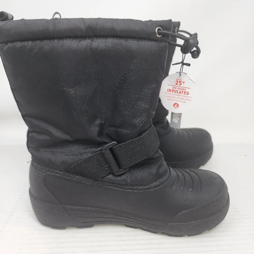 Northside Black Snow Boots Waterproof Winter Boots‎ Youth Size 4